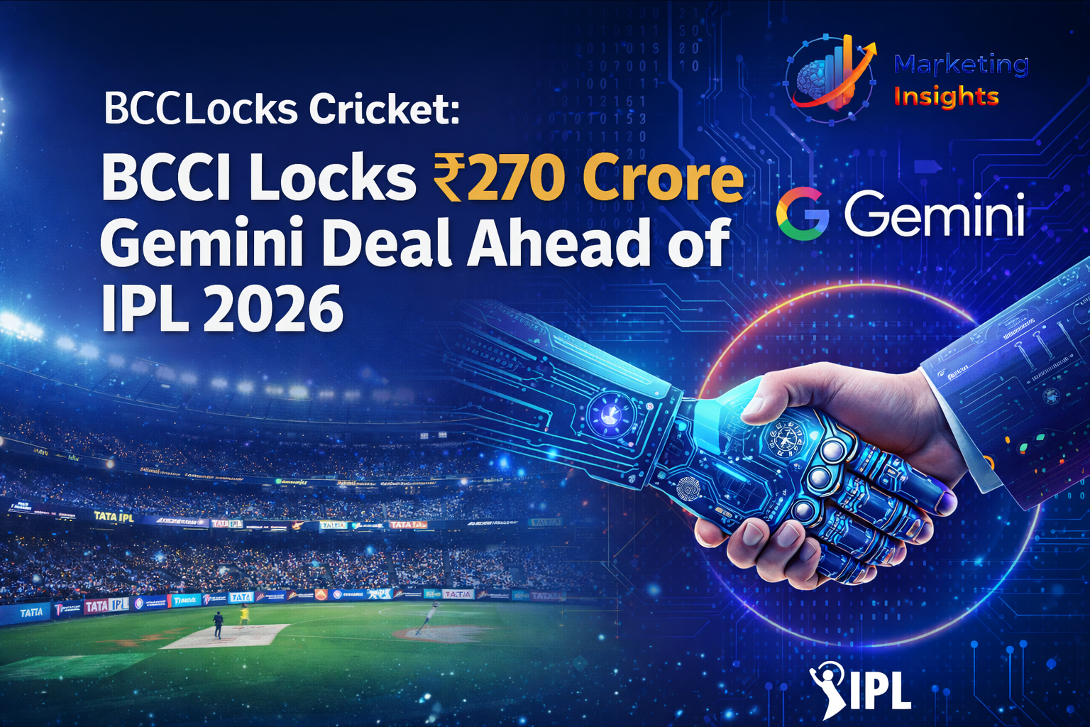 AI Meets Cricket: BCCI Locks ₹270 Crore Gemini Deal Ahead of IPL 2026
