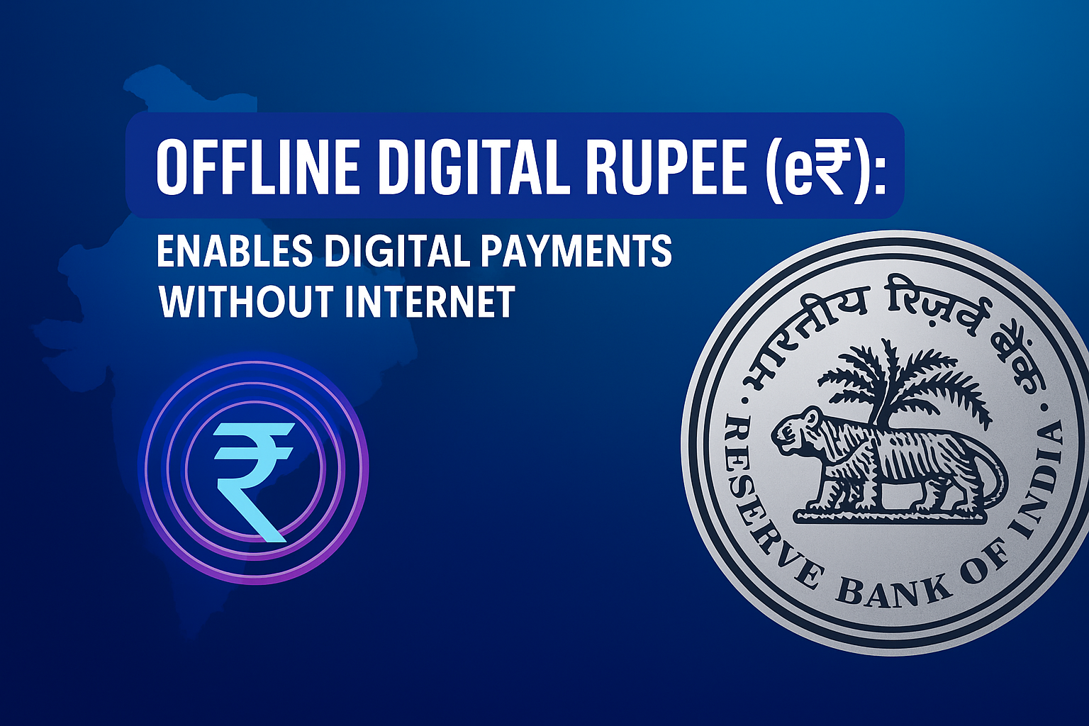 RBI’s Offline Digital Rupee e₹: Making Digital Payments Work Without Internet